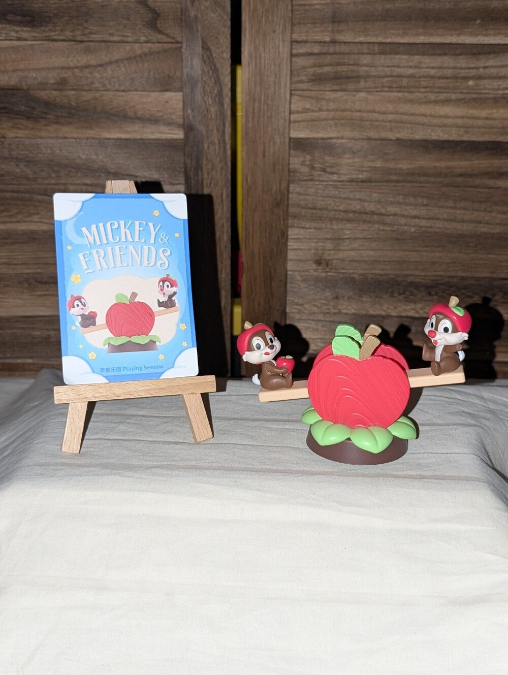 Pop Mart Disney Wonderful Dreams Chip n Dale Seesaw Figure OOB with Card
